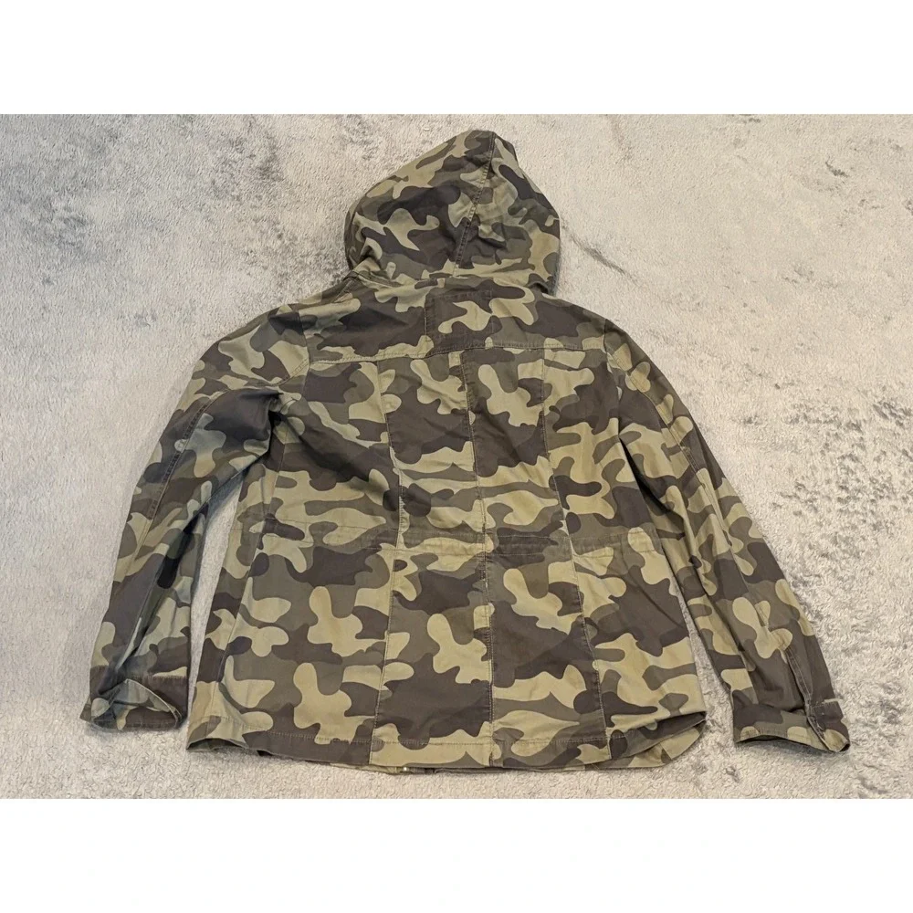 Ashley By 26 INT Jacket Womens Large Camouflage Full Zip Mid Weight Utility Army
